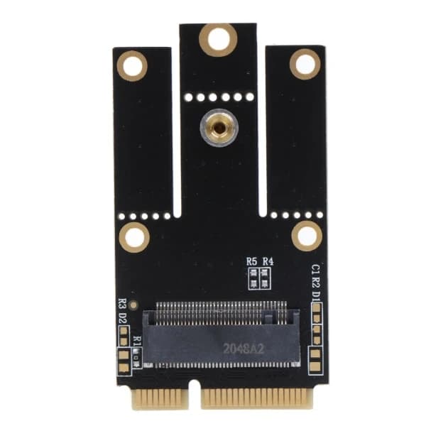 For M.2 trådløs wifi-adapter Bluetooth-kompatibel Mini PCI-E til M2 Ngff for nøkkel