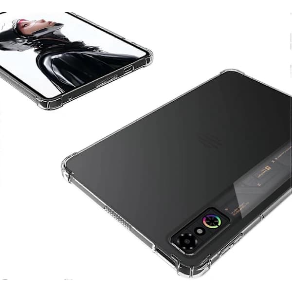 Cover til RedMagic Astra Gaming Tablet, Blød TPU-bagside, Transparent Rød
