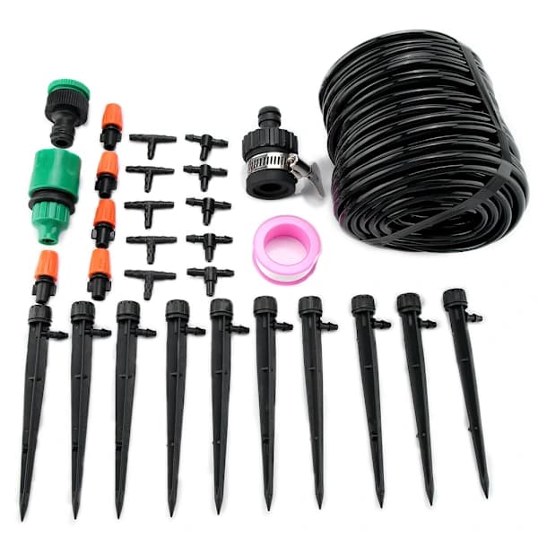 /EA/25M Mikro dryppvanning Auto Timer Selvplante Vanning Hage DIY slangesystem