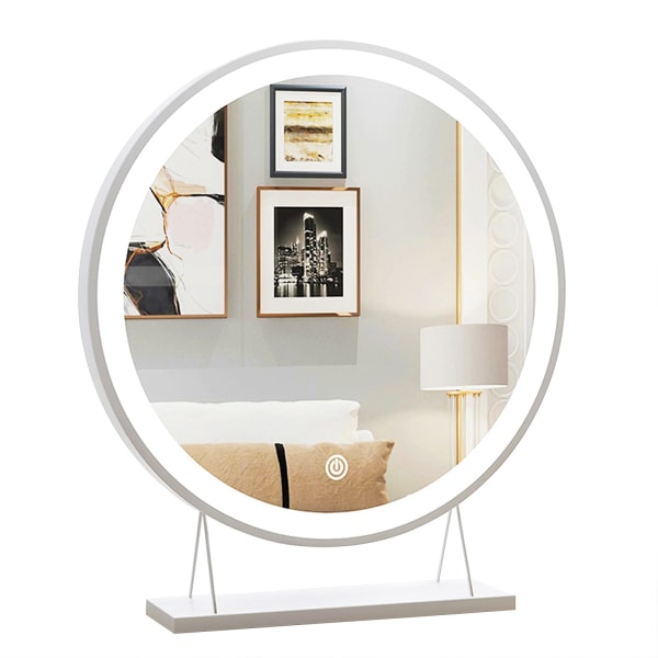 High Definition Sminkspegel Desktop LED Sminkspegel, Sminkspegel i sovrummet, Touch Control, för sovrum, Kommod, Upplyst bord