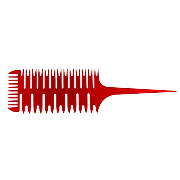 /EA/2 - Rød - dobbeltsidig kam for hårfarging