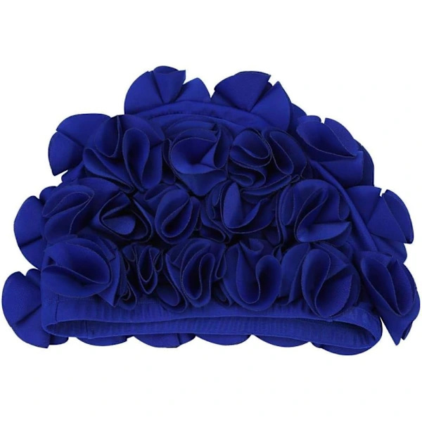 /EA/Blomstret badehætte hue badehætte kvinder børn retro blomstret blomst mode elastisk badehætte lang