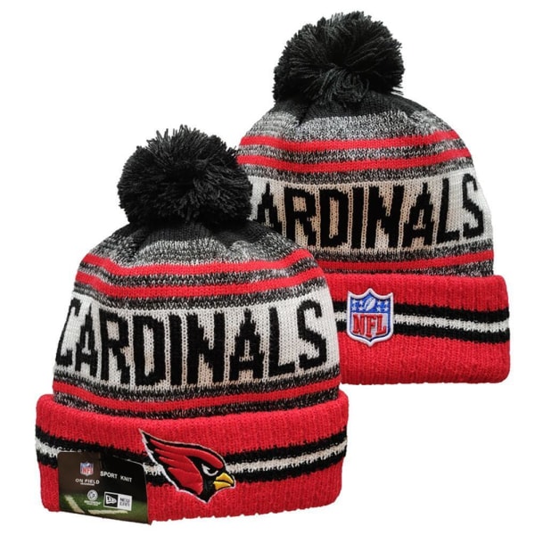 NFL Aldult Unisex American Football Sport Strik Beanie Hat Fleeceforet En størrelse passer til de fleste Arizona Cardinals