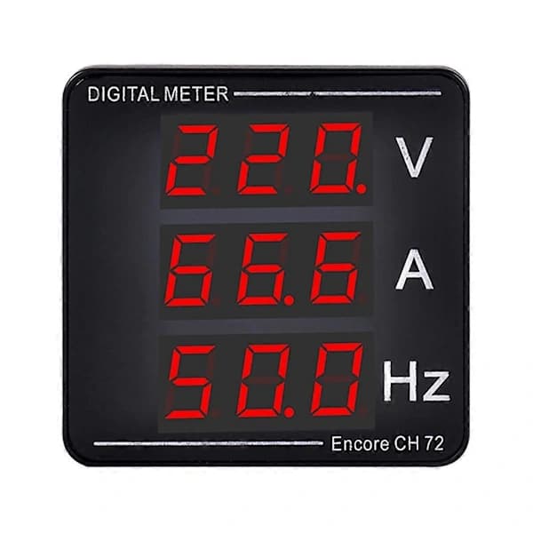 /EA/Digital Spänningsströmsfrekvensmätare Panel Voltmeter Amperemeter LED-Display
