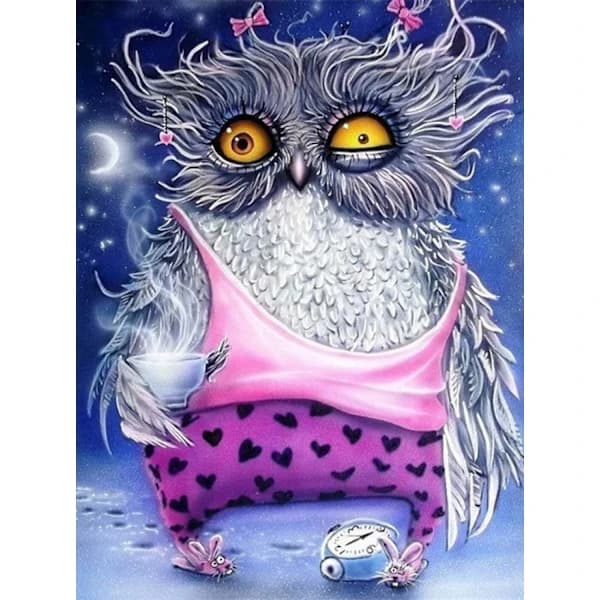 /EA/30*40cm 5D DIY Diamantmaleri Dyr-Katt DIY Diamantmaleri Fu