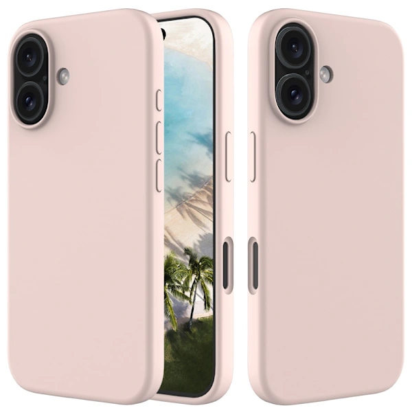 /EA/Silikonskal iPhone 16 Plus Rosa