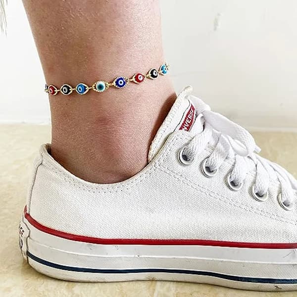/EA/Valg af alle Dainty Evil Eye armbånd til kvinder, 14K guld Evil E