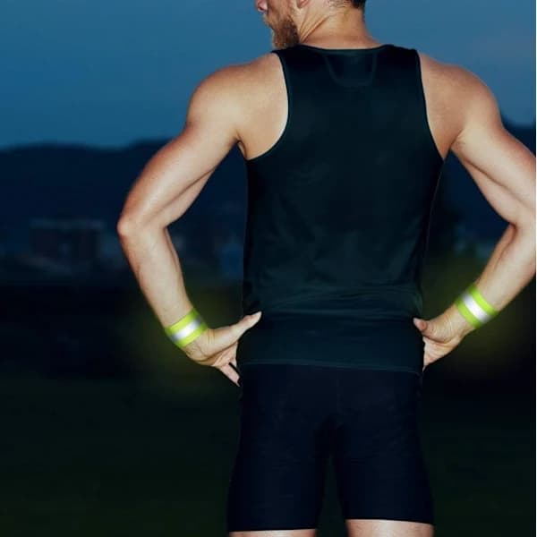 /EA/Set med 4 säkerhetsarmband reflekterande tejp - Hög synlighet cykling Ru