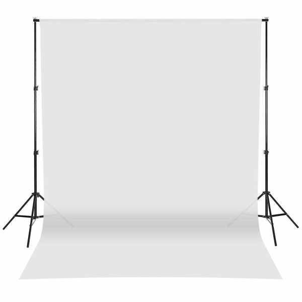 Fotostudie Baggrund Grøn Hvid Sort skærm Chromakey 1,6 m bred baggrund Wit 1 6  2 M