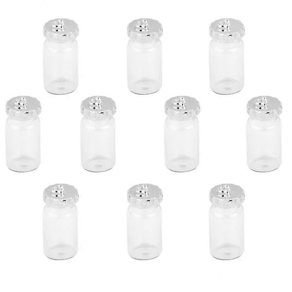 /EA/6x10kpl Mini Tyhjät Lasipullot Riipus Charmit Pullot Toivepullot Kirkas