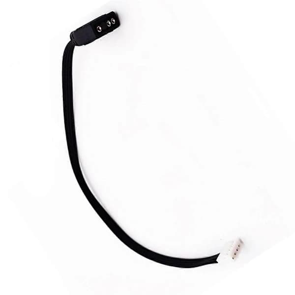 Blæseradapterkabel 4Pin til 5V ARGB 3Pin Konverteringsledning 5V 3-Pin til 4 Pin til Blæsercontroller Adapter C Sort