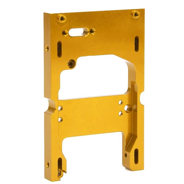/EA/For WPL System 1:16 RC Bil Metal Styring Motor Servo Fastgørelsesbase Mount Bracket Guld