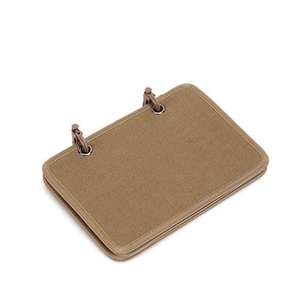 /EA/Patch Display Holder 4 stk./Sæt Flip-Page Pact Book Patch Booklet Organizer Display Board med aftagelige D-ring spænder