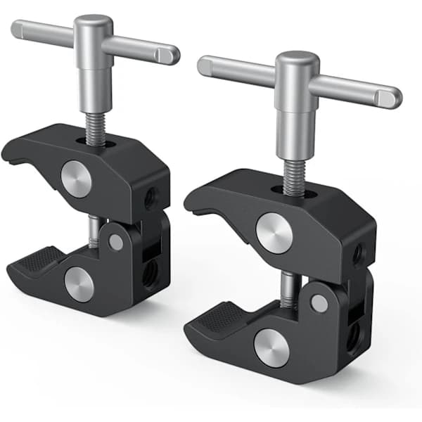 /EA/Super Clamp 2-pak til stativben, kameramonitor, LED-lys