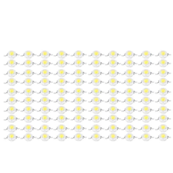 /EA/3W Høyeffekt LED-perler Lysdiode-chips SMD for DIY Belysningsarmaturer Hvit