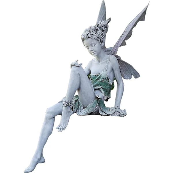 /EA/Havedværg siddende feer 15 cm engelstatue havedværg