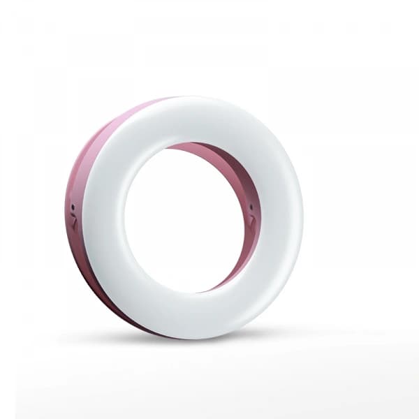 /EA/Selfie Ring Light, Clip-on Ring Light [Genopladelig] 3 Lys