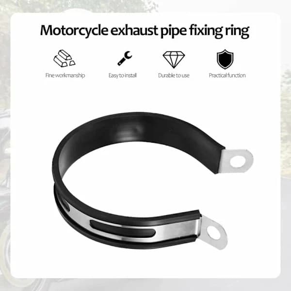/EA/11cm Eksosrørfeste, Motorsykkel Eksosrør Lyddemper Klemmer, Scooter