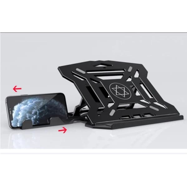 /EA/Køler Laptop Holder Tablet PC Holder Plastikkøleventilator (med sort pladespiller)