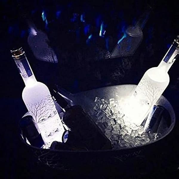 /EA/LED-alustat, 12 kpl Kirkkaat alustat, LED-pullonvalot, LED-tarra Alustalevyt Syttyvät Pulloille