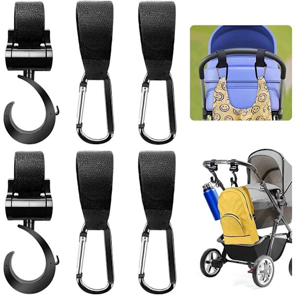 /EA/Vaunukoukut, 6 kappaletta Vaunukoukut Karabinkoukut Karabiner