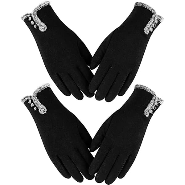 /EA/Damehandsker med touch screen-følsomme fingre,