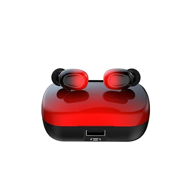 /EA/Langaton kuulokemikrofoni mini Bluetooth urheilukuulokemikrofoni LED d (Punainen)