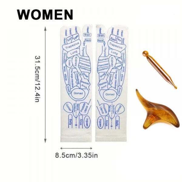 Zonterapistrumpor med verktyg för kvinnor och män, smärtlindring Akupunkturstrumpa för fotmassage Smärtlindring, förbättra cirkulationen For Women