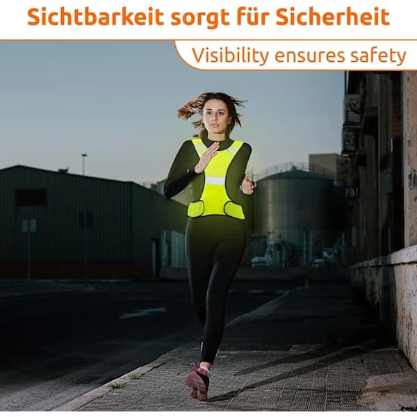 /EA/1x Reflex Löparväst Hög Synlighet Väst Barn Kvinnor Prote