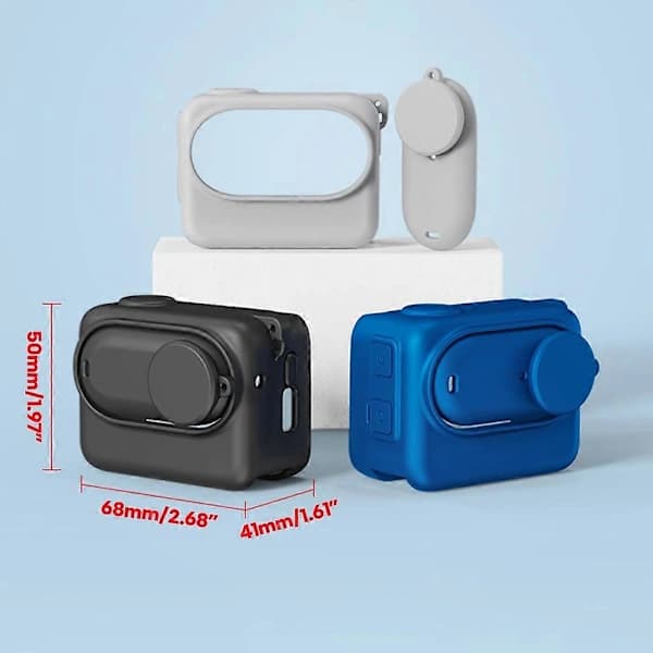 /EA/Fullstendig beskyttelse silikonetui linsebeskyttelse for Insta360GO3-kamera