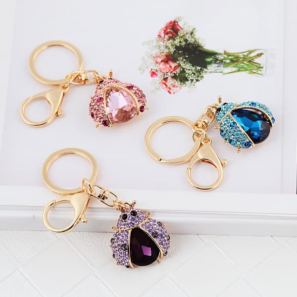 /EA/1 KPL Rhinestone Turtle Avaimenperä Kimalteleva Avaimenperä Eläinavain Chai