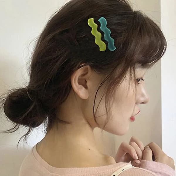 /EA/Sido-hårnåle Geometriske små spænder Elegante søde, sæt med 8 stk
