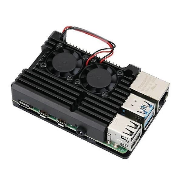 /EA/Raspberry Pi Metall 4:e Generation Skal Raspberry Pi 4:e Generation b + Aluminiumlegeringslåda 4b Värmeavledningsskal Tillbehör