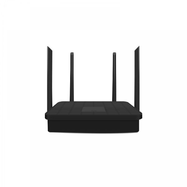 1200 Mbps WiFi-router Dual Band 2,4G/5Ghz WiFi 5 Gigabit trådlös Internet-router (EU-kontakt) black