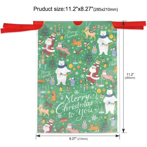 /EA/24 Stora Julklappar Presentpåsar Dragskopåsar Presentpåse Förpackning