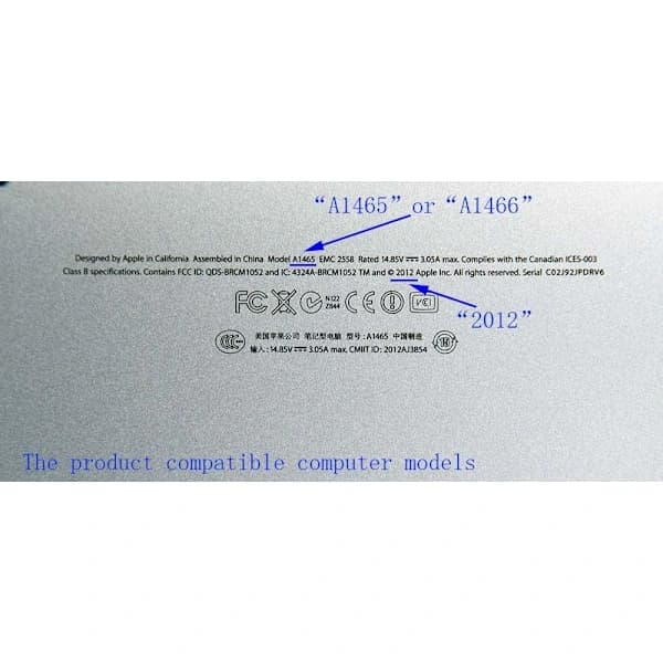 /EA/M.2 NGFF SATA SSD -sovitinkortti vuoden 2012 MacBook AIR A1465 A1466 -päivitykseen