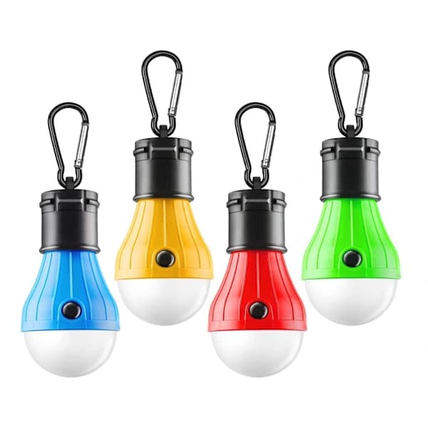 /EA/Bærbar LED-campinglampe, orkanklemme udendørslys, 4 stk. GroupM