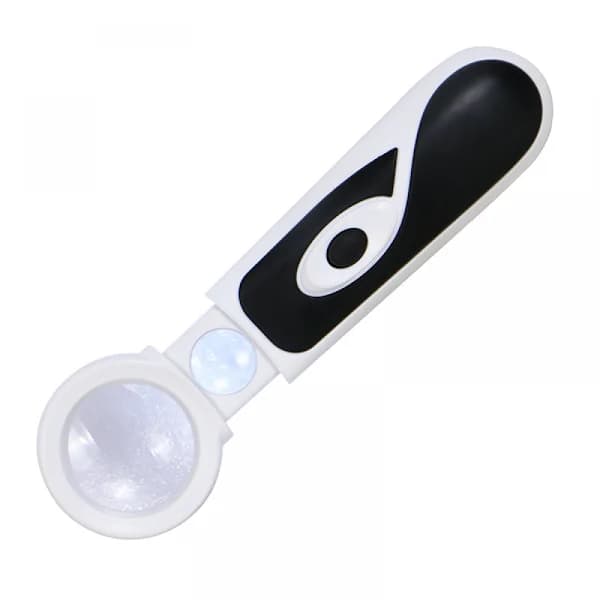 /EA/Led Slide out Pop Up Forstørrelsesglas 8x, 20x, Dobbelte Linser Rub