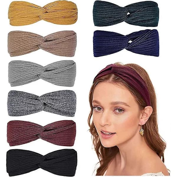 /EA/Hårbånd Dame Elastisk Hårbånd Boho Twist Roset Hårbånd Hårtilbehør