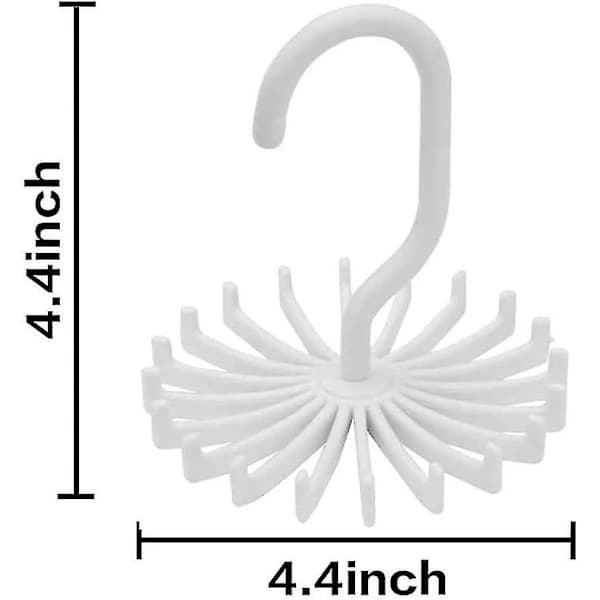 /EA/4-pack multifunktionell slipshållare 20-klämmor hängare, 11 cm (vit)