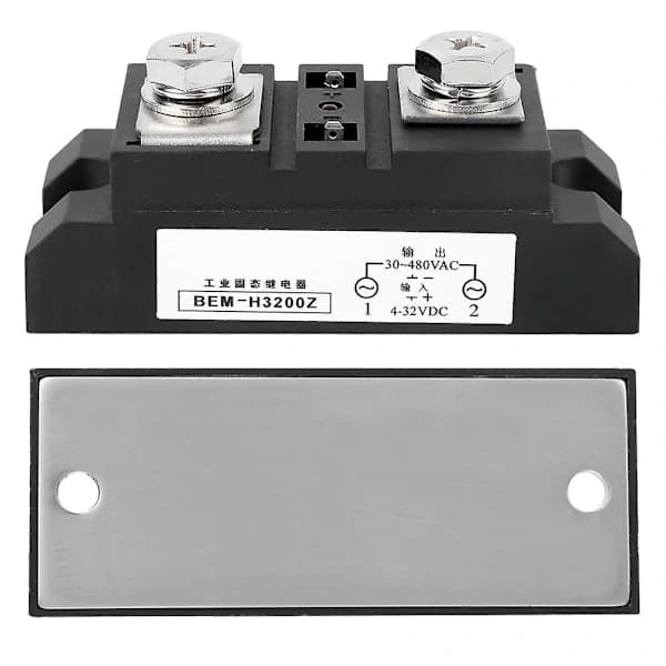 /EA/200A Solid State Relæ BEM H3200Z, industriel kvalitet, DC-styring AC-elektrisk udstyr
