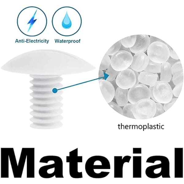 /EA/6 sæt plastskruer til nav til 180/280 poolrenser reservedele C