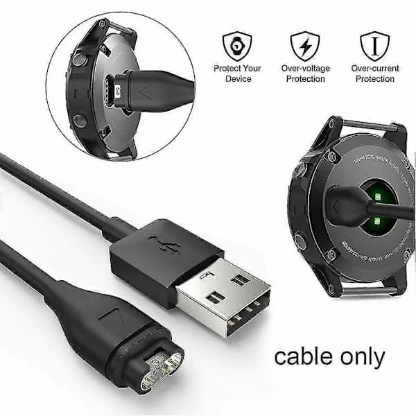 For Garmin Swim 2/Instinct Tide/Instinct Tactical USB-lader -Sy