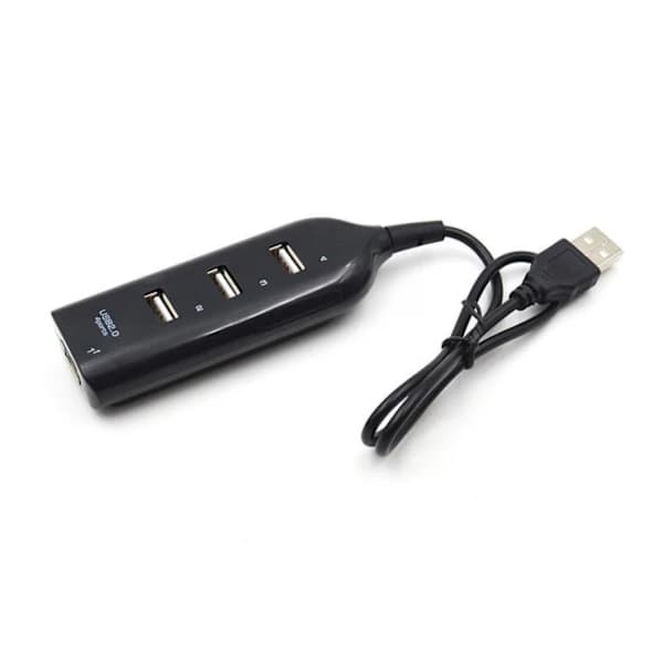 /EA/USB 2.0 Hub til 4 porter Svart