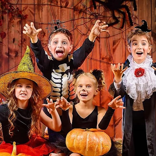 /EA/2-pakning Halloween hårbånd spindelvevhårbånd heksehatt hodeplagg