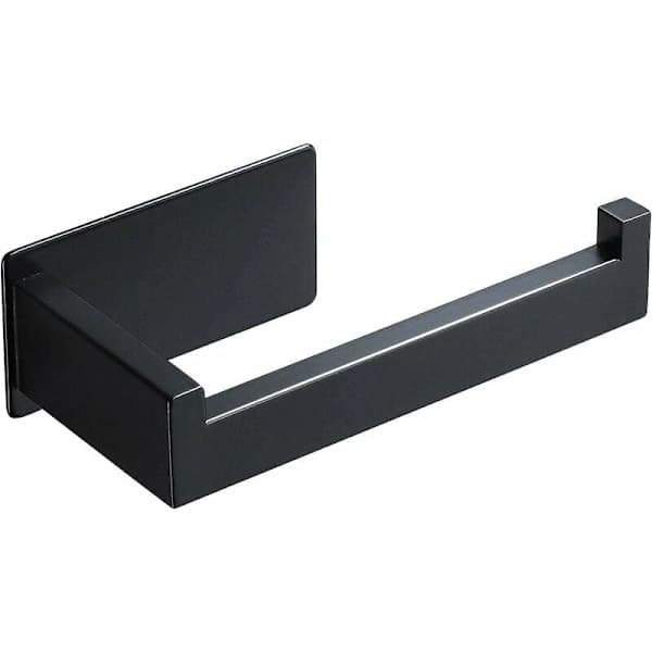/EA/1 stk. sort toiletpapirholder rustfrit stål original vægmontering