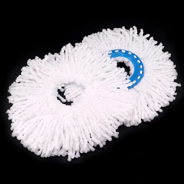 /EA/4 stk. Mikrofiber Moppehoder, Runde Erstatningsmoppehoder 360 Grader