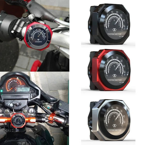 /EA/Styrefeste Termometer Vanntett Temperaturdisplay Svart black