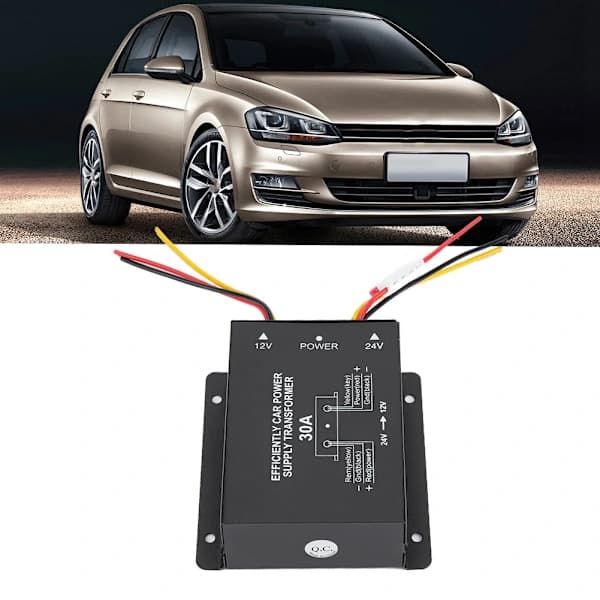 /EA/Auto DC Strømtransformator Inverter Konverter DC 24V til 12V Bilspændingssænker (30A)