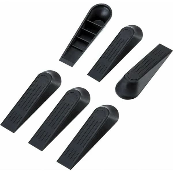 /EA/Dørkiler Dørstopper, 6 stk, Sort